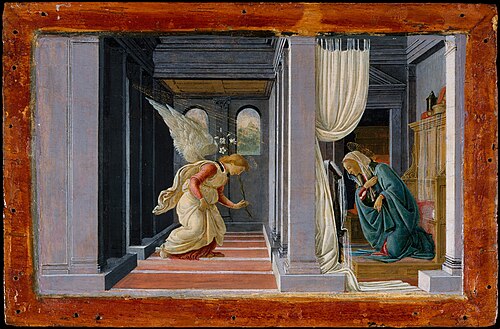 The Annunciation, 1450, Sandro Botticelli