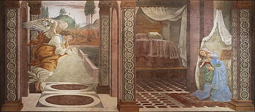The Annunciation, 1481, Sandro Botticelli