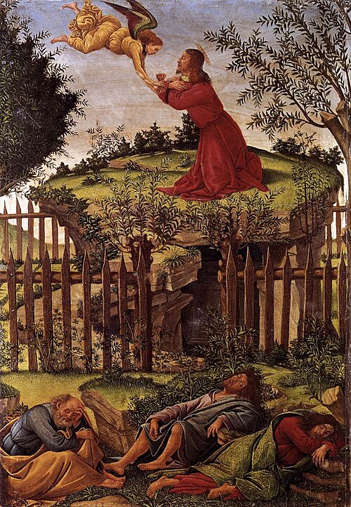 La Prière au jardin des Oliviers, 1499, Sandro Botticelli