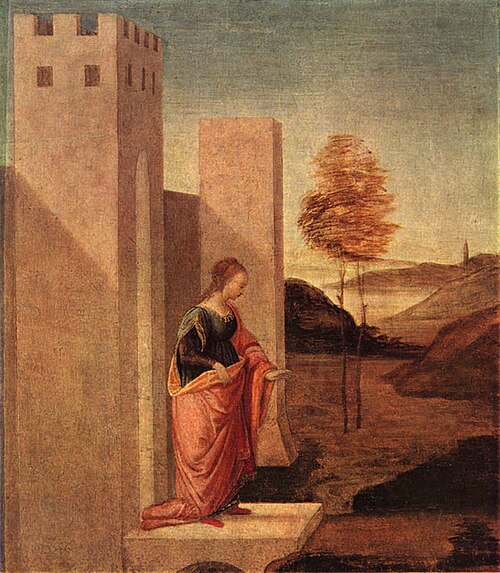 La reine Vashti quitte le palais royal, 1480, Sandro Botticelli