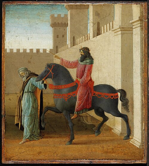 The Triumph of Mordecai, 1475, Sandro Botticelli