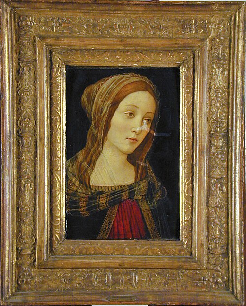 Head of a Saint, , Sandro Botticelli