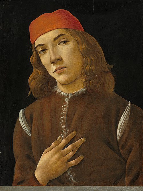 Portrait of a Young Man, 1483, Sandro Botticelli