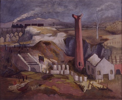 Ruins Along the Hudson, 1937, Harry Gottlieb