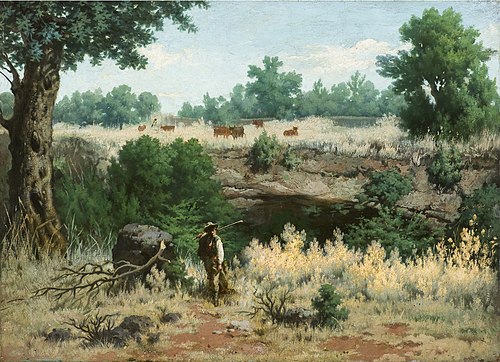 Paisaje del Arroyo de Pedroche, 1900, Rafael Romero Barros