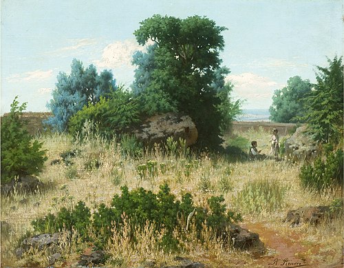 Paisaje de las inmediaciones de la Arruzafa, 1900, Rafael Romero Barros