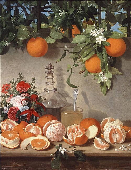 Nature morte aux oranges, 1863, Rafael Romero Barros