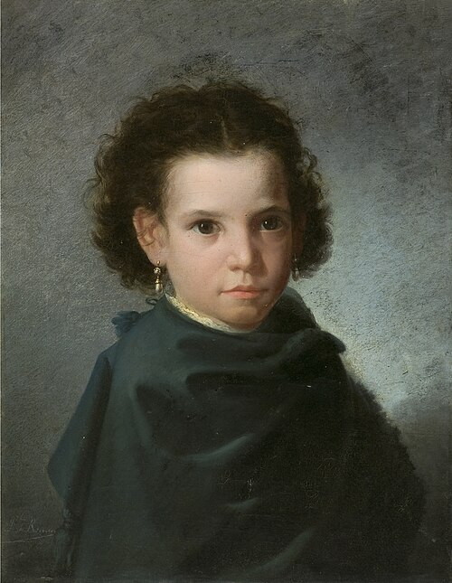 Rosario Romero de Torres niña, 1875, Rafael Romero Barros