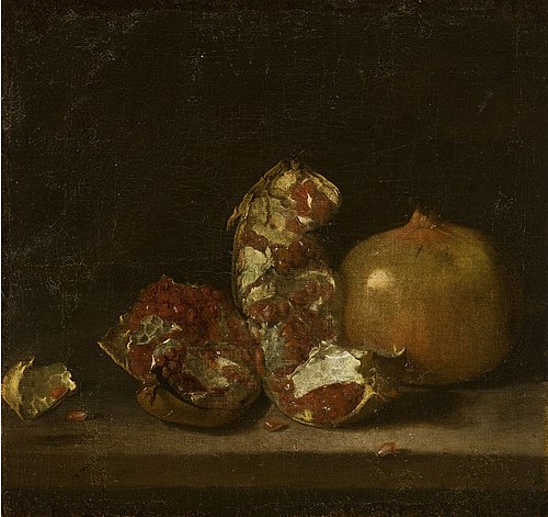 Bodegón de granadas, 1900, Rafael Romero Barros