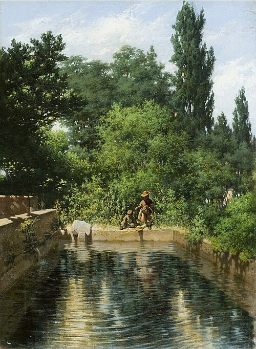 Estanque de la Huerta de Morales, 1875, Rafael Romero Barros