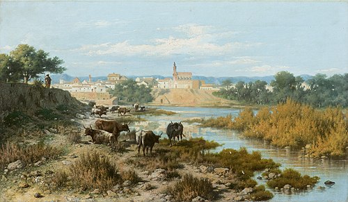 Rives du Guadalquivir, 1880, Rafael Romero Barros