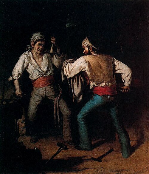 Riña de Gitanos, 1871, Rafael Romero Barros
