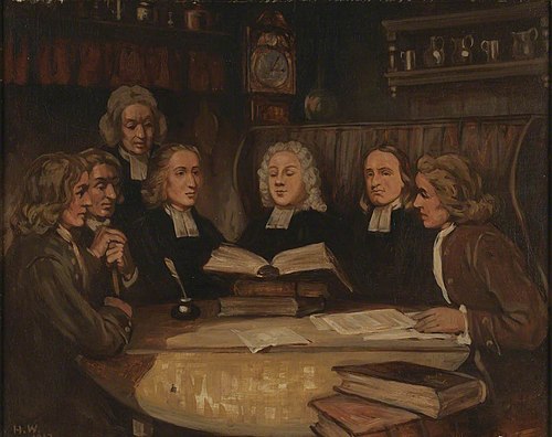 Hywel Harris and Others' 'Sasiwn Gyntaf', 1912, Hugh Williams