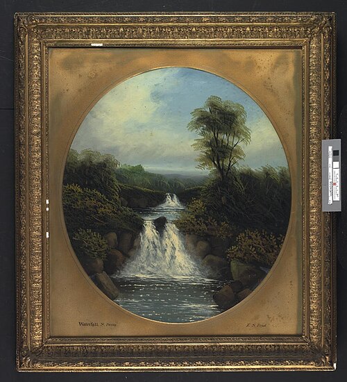 Waterfall, South Devon, 1890, E. S. Reid