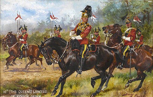 16th (The Queen’s) Lancers in Review Order, 1905, Harry Payne