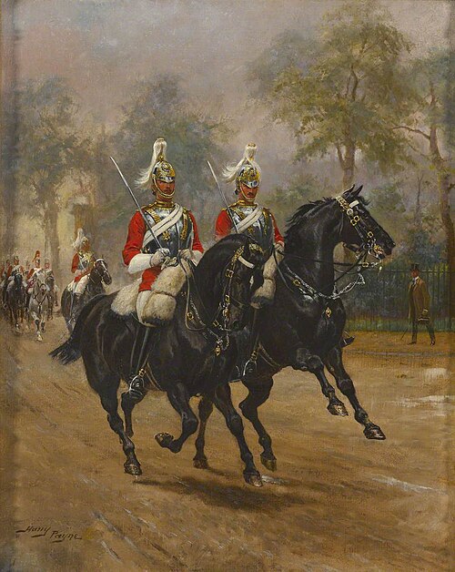 Back to their Pre-war Glory Again, the 2nd Life Guards on Royal Escort Duty No. 1, 1905, Harry Payne