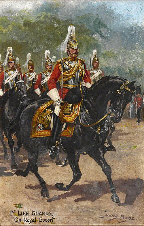 1st Life Guards, On Royal Escort, 1905, Harry Payne