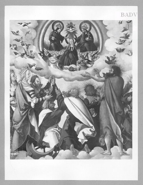 Coronation of the holy virgin, 1518, Jörg Breu the Elder