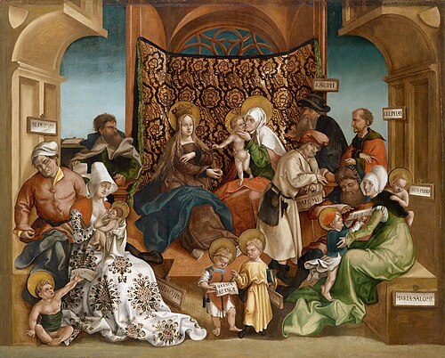 The Holy Kinship, 1550, Jörg Breu the Elder