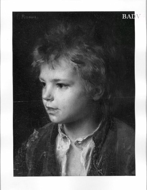 Head of a boy, 1854, Ludwig Knaus