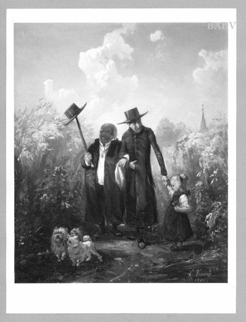 "The Walk", 1850, Ludwig Knaus