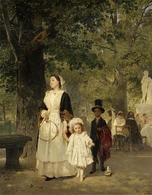 La promenade, 1855, Ludwig Knaus