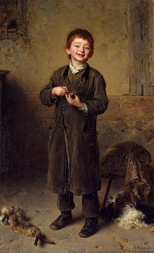 First Earnings, 1878, Ludwig Knaus