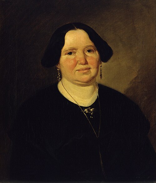 Portrait of Mrs. Müller, 1848, Ludwig Knaus
