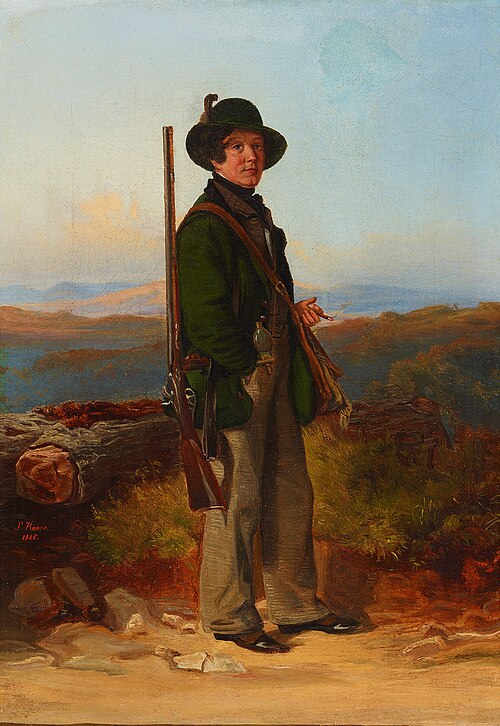 The Hunter, 1845, Ludwig Knaus