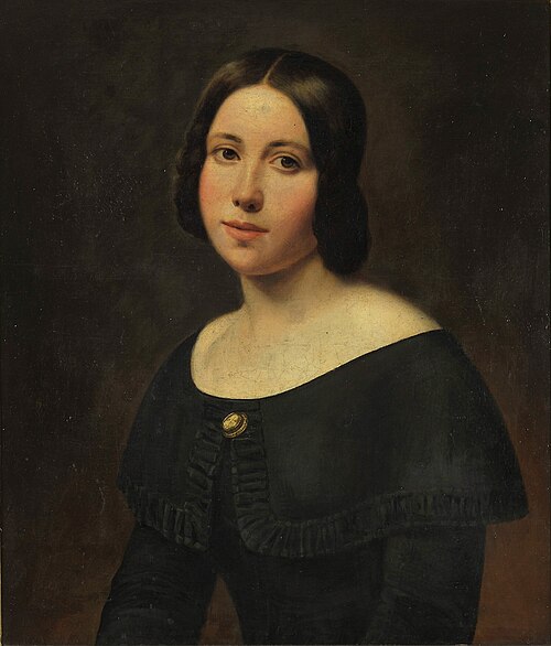 Portrait d'une jeune fille, 1852, Ludwig Knaus