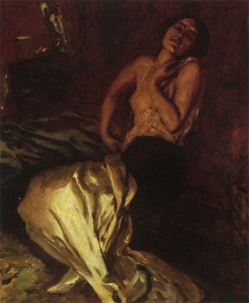 Magdeleine Guipet in Trance, 1904, Albert von Keller