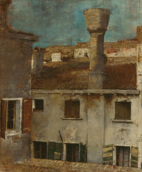 Dächer in Venedig, 1873, Albert von Keller