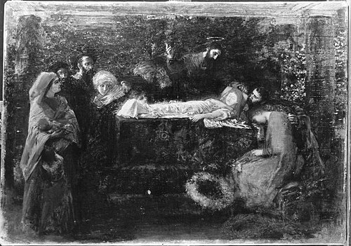 Auferweckung der Tochter des Jairus, 1881, Albert von Keller