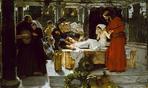 The resurrection of Jairus' daughter, 1886, Albert von Keller