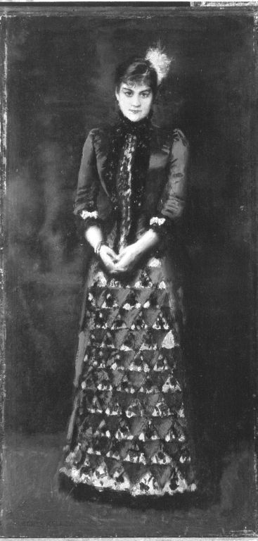 Irene von Keller, die Frau des Künstlers, 1888, Albert von Keller