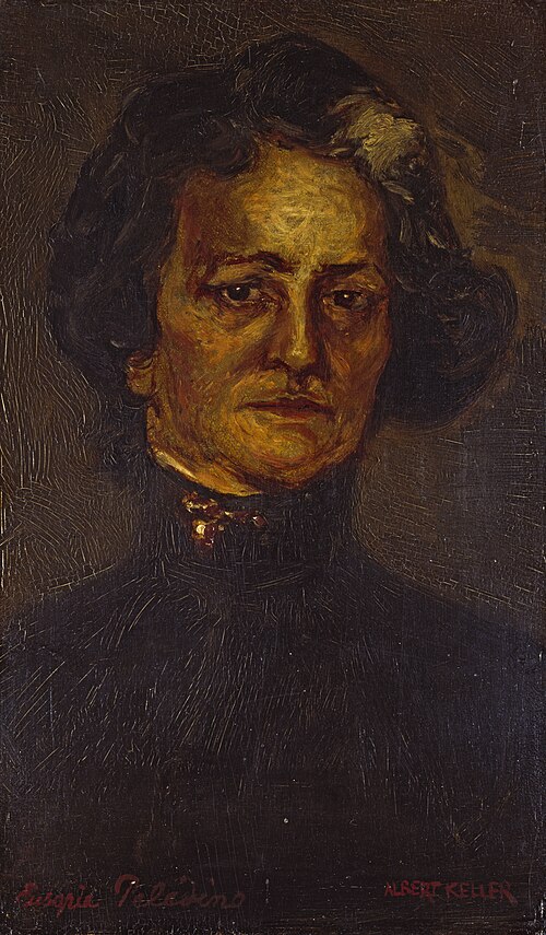 Eusapia Palladino, 1904, Albert von Keller