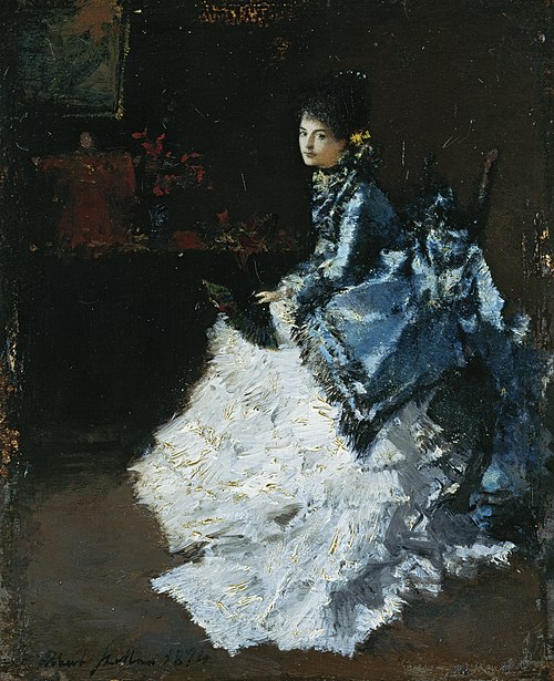 Die Schauspielerin Mimi Cramer, 1874, Albert von Keller