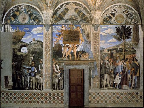 Camera picta - The Meeting, 1450, Andrea Mantegna