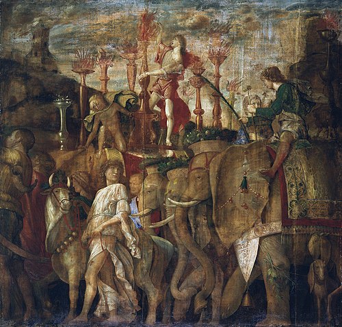 The Triumphs of Caesar: 5. The Elephants, 1488, Andrea Mantegna