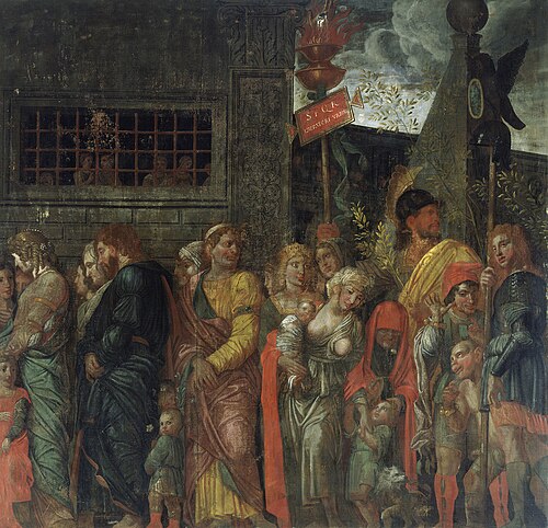 The Triumphs of Caesar: 7. The Captives, 1488, Andrea Mantegna