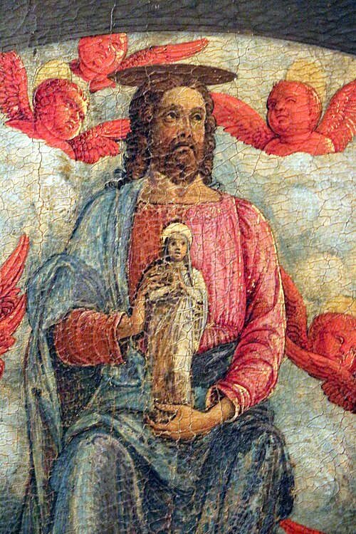 Le Christ avec l'âme de la Vierge, 1460, Andrea Mantegna
