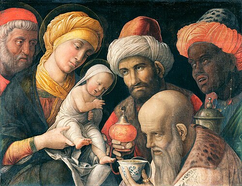 Adoration des mages, 1495, Andrea Mantegna