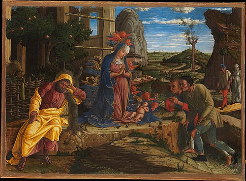 Adoration of the Shepherds, 1450, Andrea Mantegna