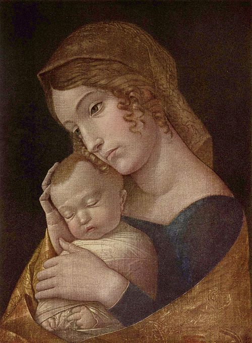 Madonna and sleeping child, 1457, Andrea Mantegna