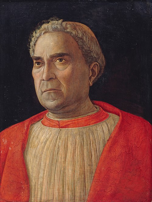 Portrait of Cardinal Ludovico Trevisan, 1459, Andrea Mantegna