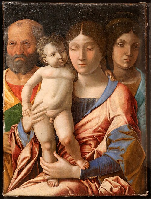 The Holy Family and Mary Magdalene, 1495, Andrea Mantegna