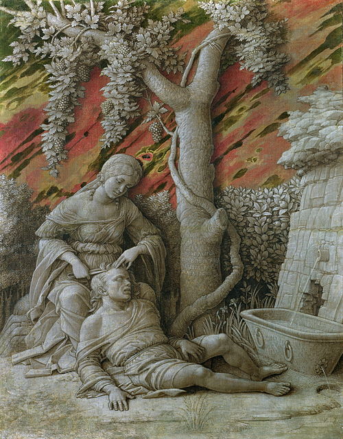 Samson and Delilah, 1495, Andrea Mantegna