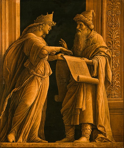 Une sibylle et un prophète, 1495, Andrea Mantegna