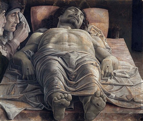 Lamentation sur le Christ mort, 1483, Andrea Mantegna