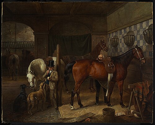 Horse Stable, 1854, Franz Krüger
